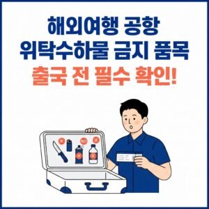 위탁수하물 금지 품목