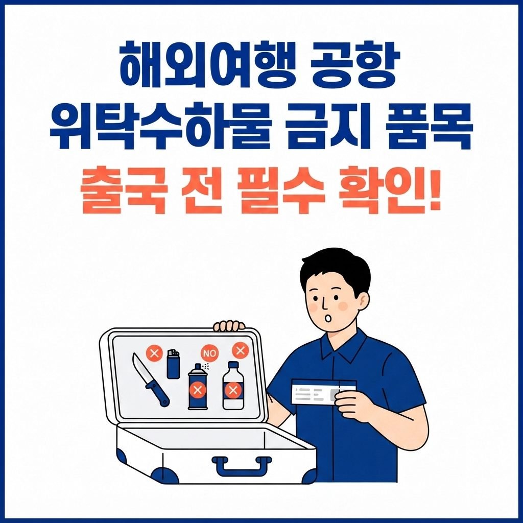 위탁수하물 금지 품목